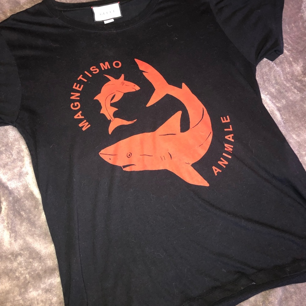 Gucci Black Magnetismo Animali tee